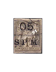 St-Pierre et Miquelon, n° 11 ND oblitéré, collection timbres colonies