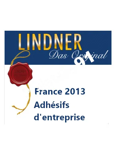 Feuilles pré-imprimées - LINDNER - France 2013 - autocollants d'entreprise
