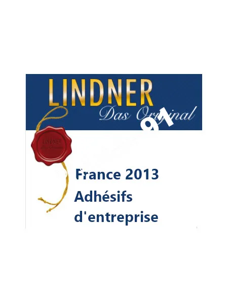 Feuilles pré-imprimées - LINDNER - France 2013 - autocollants d'entreprise
