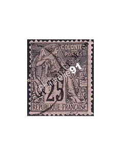 St-Pierre et Miquelon, n° 25 oblitéré, collection timbres colonies
