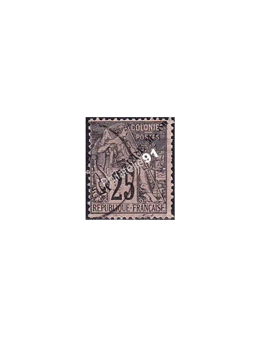 St-Pierre et Miquelon, n° 25 oblitéré, collection timbres colonies