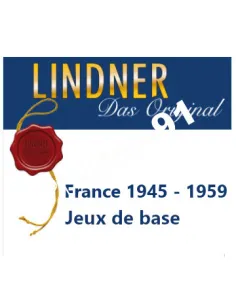 LINDNER - Feuilles pré-Imprimées 1945-1959 - matériel philatélique