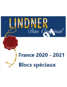 LINDNER, Feuilles pour blocs 2020-2021, matériel philatélique
