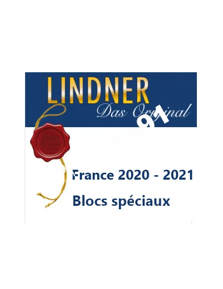 LINDNER, Feuilles pour blocs 2020-2021, matériel philatélique