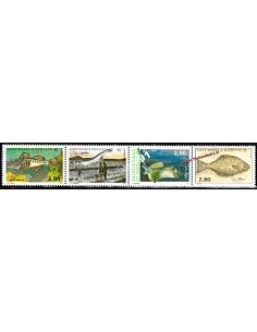 Timbres de Saint PIERRE ET MIQUELON n° 580-583, Poissons, Dom-Tom
