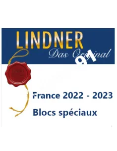 LINDNER, Feuilles pour blocs 2022-2023, matériel philatélique