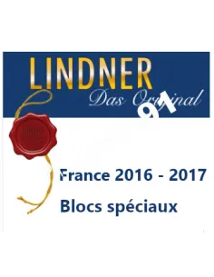 LINDNER,Feuilles pour Courrèges et Caisse des dépôts, matériel philatélique