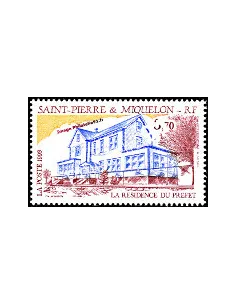 Timbre de Saint Pierre et Miquelon n° 584, collection Dom-Tom