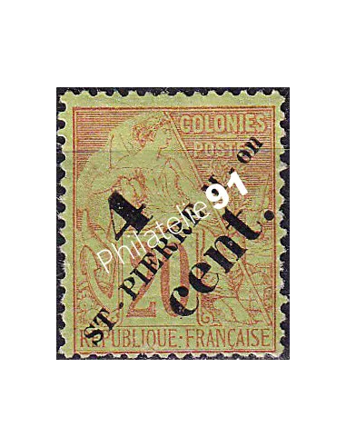 St-Pierre et Miquelon, n° 41 charnière, collection timbres colonies
