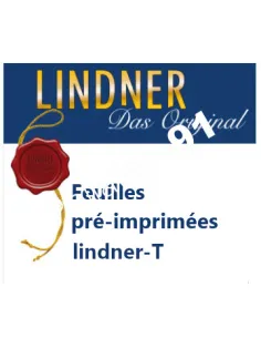 LINDNER,Feuilles pour Conseil de l'europe, matériel philatélique