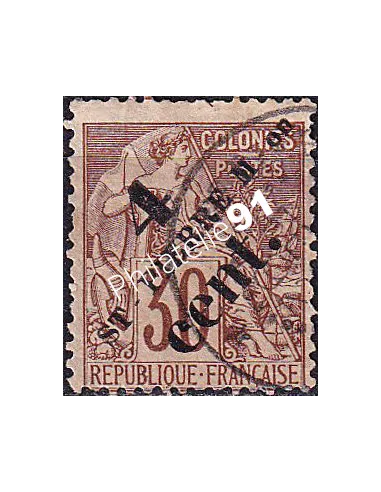 St-Pierre et Miquelon, n° 43 oblitéré, collection timbres colonies