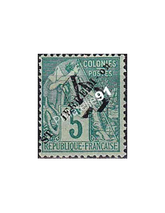 St-Pierre et Miquelon, Variété sur n° 50 charnière, timbres colonies