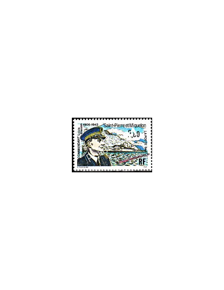 Timbre de Saint Pierre et Miquelon n° 592, collection Dom-Tom