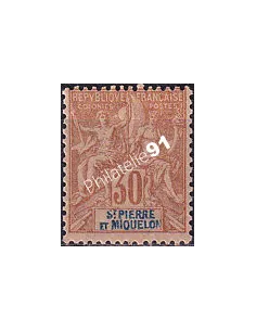 St-Pierre et Miquelon, n° 67 charnière, collection timbres colonies