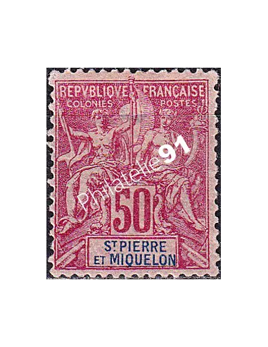 St-Pierre et Miquelon, n° 69 charnière, collection timbres colonies