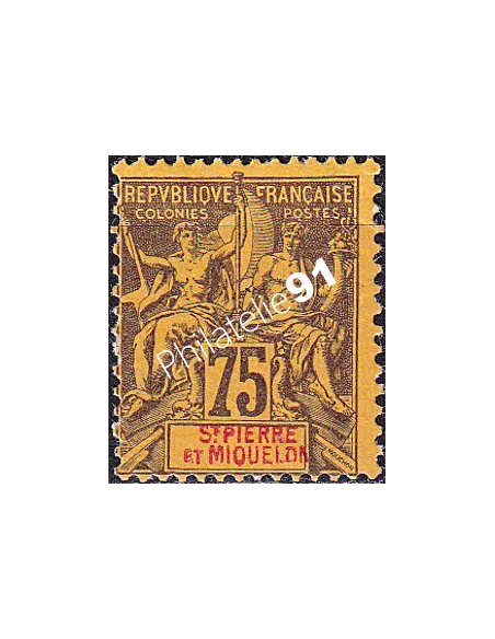 St-Pierre et Miquelon, n° 70 charnière, collection timbres colonies