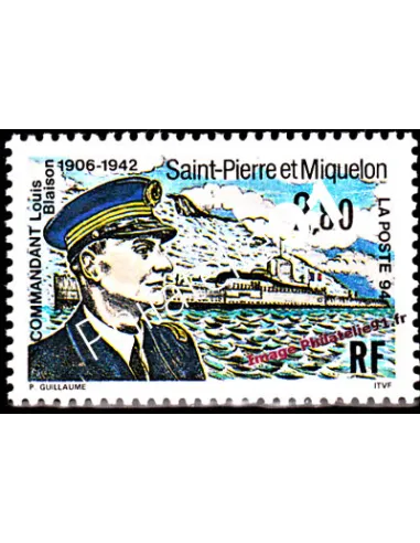 Timbre de Saint Pierre et Miquelon n° 592, collection Dom-Tom