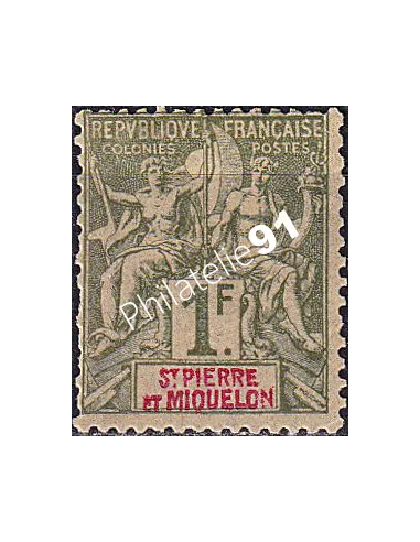 St-Pierre et Miquelon, n° 71 charnière, collection timbres colonies