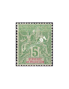 St-Pierre et Miquelon, n° 72 charnière, collection timbres colonies