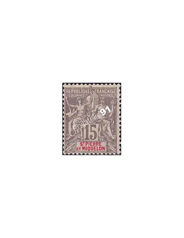 St-Pierre et Miquelon, n° 74 charnière, collection timbres colonies