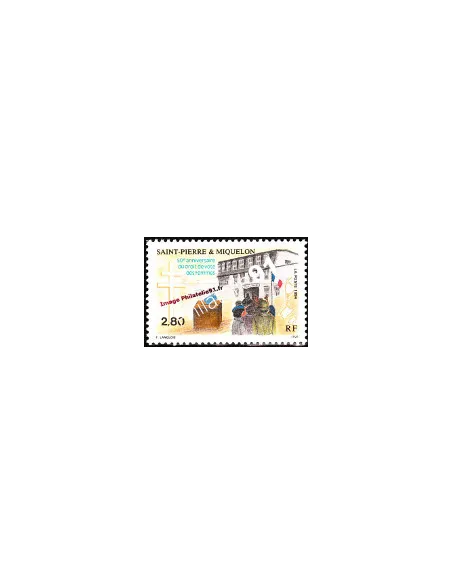 Timbre de Saint Pierre et Miquelon n° 597, collection Dom-Tom