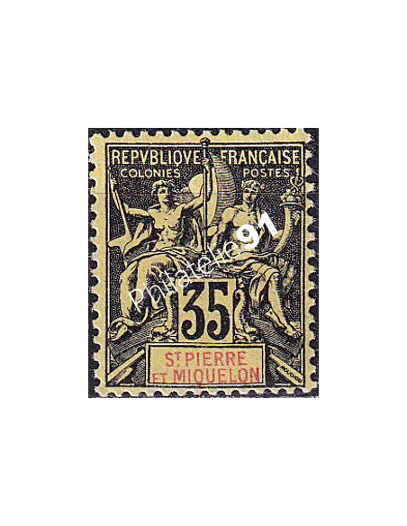 St-Pierre et Miquelon, n° 76 charnière, collection timbres colonies