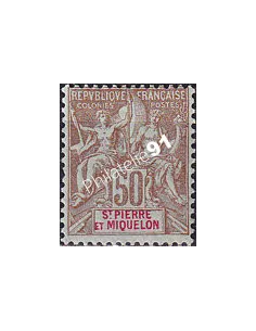 St-Pierre et Miquelon, n° 77 charnière, collection timbres colonies