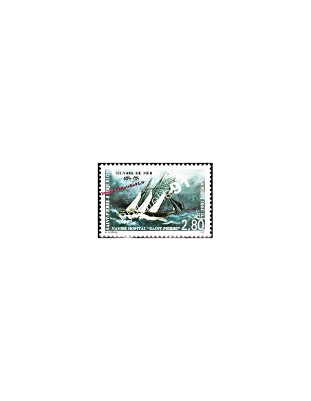 Timbre de Saint Pierre et Miquelon n° 598, Navire, collection Dom-Tom