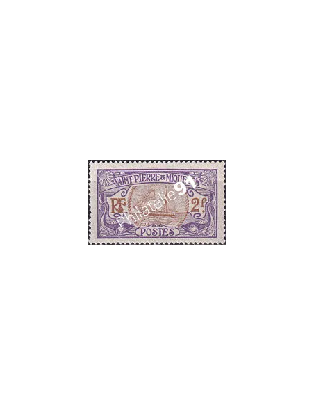 St-Pierre et Miquelon, n° 92 charnière, collection timbres colonies