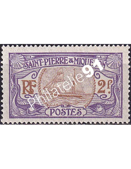 St-Pierre et Miquelon, n° 92 charnière, collection timbres colonies