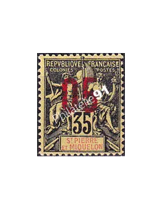St-Pierre et Miquelon, n° 100 charnière, collection timbres colonies