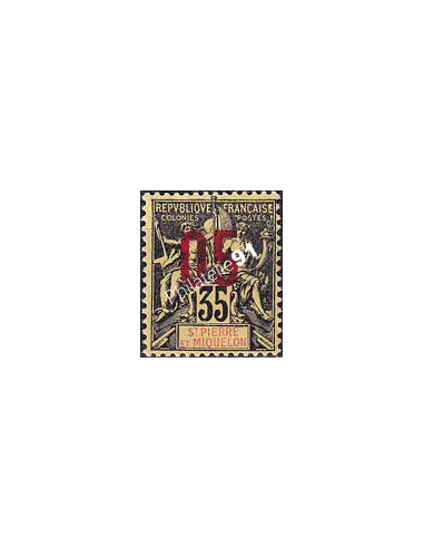 St-Pierre et Miquelon, n° 100 charnière, collection timbres colonies