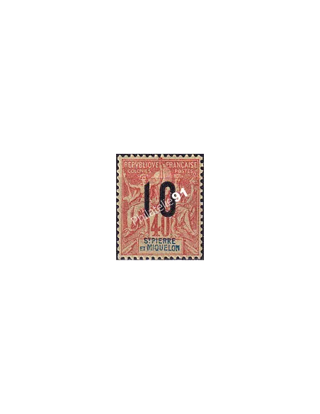 St-Pierre et Miquelon, n° 101 charnière, collection timbres colonies