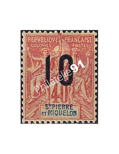 St-Pierre et Miquelon, n° 101 charnière, collection timbres colonies