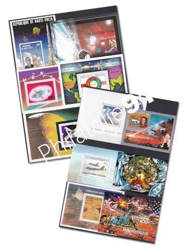 Jordanie, Lot de 3 BF Thématique Espace,  timbre Monde