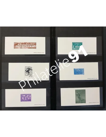 Lot de gravure de la poste, collection Lot de France