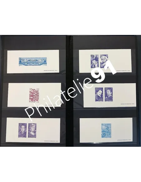 Lot de gravure de la poste, collection Lot de France