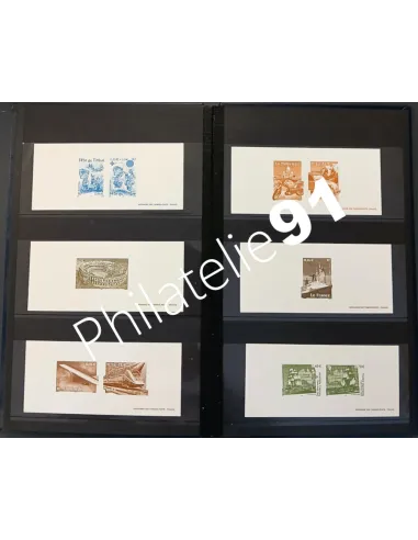 Lot de gravure de la poste, collection Lot de France