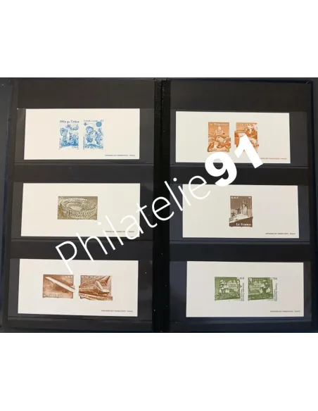 Lot de gravure de la poste, collection Lot de France