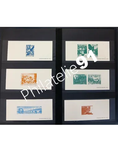 Lot de gravure de la poste, collection Lot de France