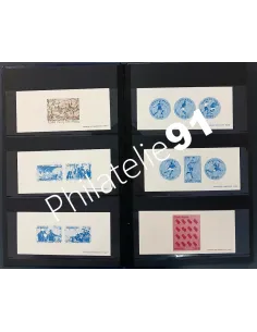 Lot de gravure de la poste, collection Lot de France