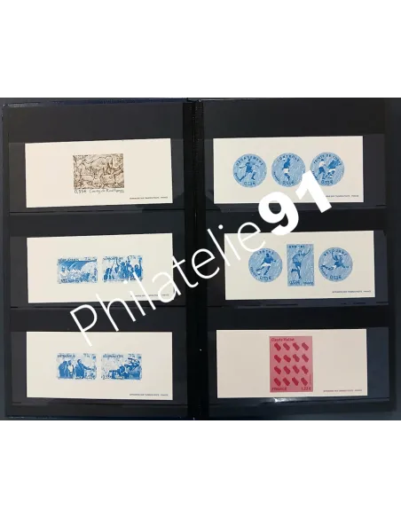 Lot de gravure de la poste, collection Lot de France