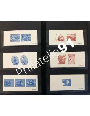 Lot de gravure de la poste, collection Lot de France