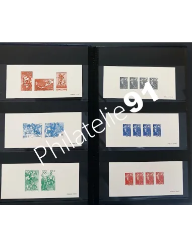 Lot de gravure de la poste, collection Lot de France