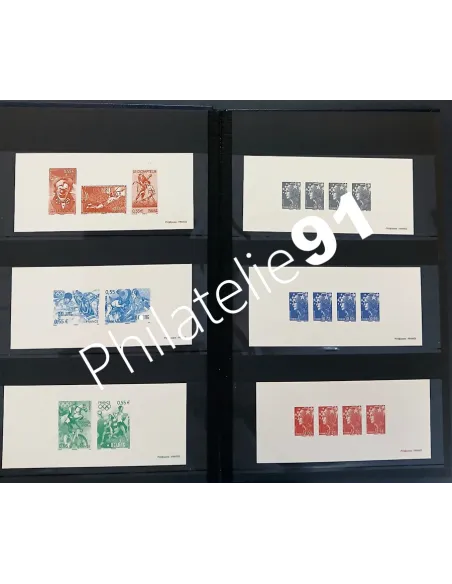 Lot de gravure de la poste, collection Lot de France