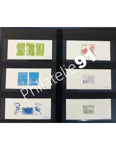 Lot de gravure de la poste, collection Lot de France