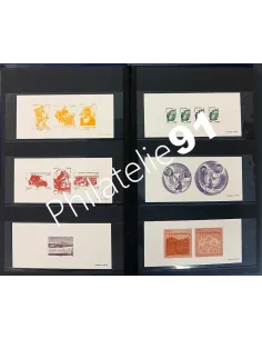 Lot de gravure de la poste, collection Lot de France