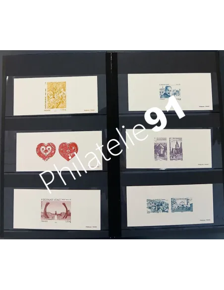 Lot de gravure de la poste, collection Lot de France