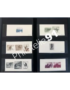 Lot de gravure de la poste, collection Lot de France