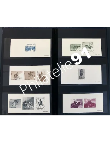 Lot de gravure de la poste, collection Lot de France
